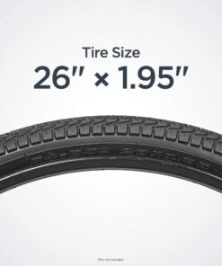 Schwinn Replacement Bike Tire, Mountain, Cruiser, and Hybrid Bicycle Tires, Multiple Size Options Hybrid/Kevlar 26-Inch x 1.95-Inch 33 71nusK6qkBL