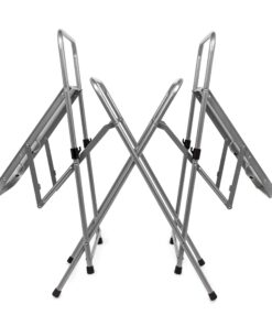 Camco Olympian Deluxe Portable Grill Table | Provides Plenty of Room for Grilling Gear | Ideal for Picnics, Camping, Boating, Tailgating, and Backyard BBQs | (57293) Silver Camping Grill Table 34 71nv3LcgQeL