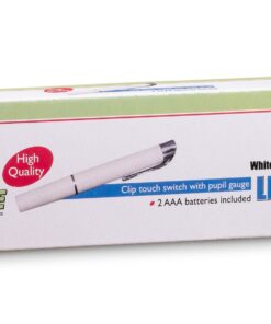Alternative view of Primacare DL-9325 LED Diagnostic Penlight with Imprinted Pupil Gauge, Reusable and Lightweight Medical Pen Light for Nurse, Student, Doctors EMT, Batteries Included, White