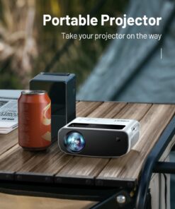 Mini Projector, 2023 Upgraded CiBest 1080P Full HD Portable Projector, 12000L Outdoor Projector for Home Theater Movie Projector, Projector 4K Compatible with HDMI, VGA, USB, TV Stick, Laptop mini projector 22 71nw19NvL