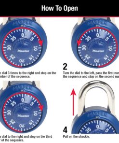 Master Lock Combination Locker Lock, Combination Padlock for Gym and School Lockers, Colors May Vary 1 Pack, Colors may vary 25 71nwdMK OJL