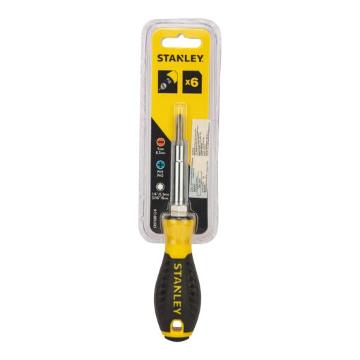 STANLEY Screwdriver, All-in-1, 6-Way (68-012) 1