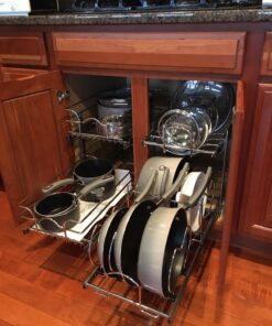 Rev-A-Shelf - 5WB2-1218-CR - 12 in. W x 18 in. D Base Cabinet Pull-Out Chrome 2-Tier Wire Basket 12 in. 21 71nx URzlHL