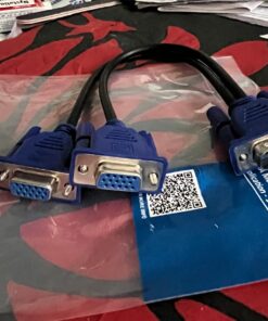 Cable Matters 1ft Full HD 1080P VGA Splitter Cable (VGA Y Cable) for Screen Duplication - Does NOT Show Separate Displays (No Screen Extension) 1 31 71nxB1y7gfL