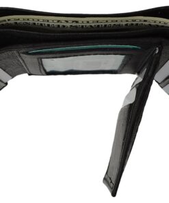 Mens Black Leather Wallet Lamb Classic Trifold by Marshal 9 71nxUMqT5IL