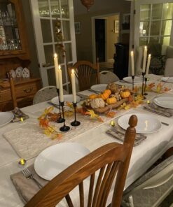 GenSwin Flameless Ivory Taper Candles Flickering with 10-Key Remote, Battery Operated Led Warm 3D Wick Light Window Candles Real Wax Pack of 6, Christmas Home Wedding Decor(0.78 X 9.64 Inch) A-6 Ivory 31 71nxhZxbM0L