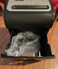 Paper Shredder for Home Office,VidaTeco 14-Sheet 60-Mins Micro Cut Shredder with US Patented Blade,Shred Card/CD/Clip/Staple,Shredder for Home Use Heavy Duty,AUTO Jam Proof,5.3-Gallon Pullout Bin(ETL) P4 14 Sheet 28 71ny8ri16TL