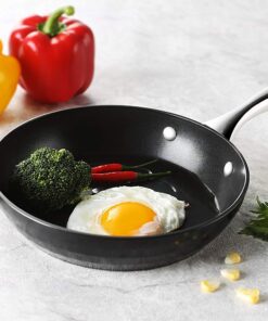 cooper pan Diamond-Infused Nonstick Induction Cookware Set, Scratch-Resistant Pots and Pans Set with Glass Lids, Dishwasher Safe Oven Safe 10-Piece, Black 15 71nyDSQefVL