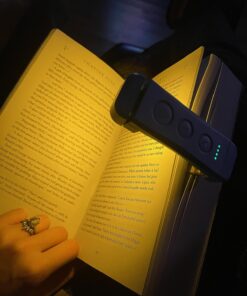Glocusent USB Rechargeable Book Light for Reading in Bed, Portable Clip-on LED Reading Light, 3 Amber Colors & 5 Brightness Dimmable, Compact & Long Lasting, Perfect for Book Lovers, Kids Blue 49 71nyJau5nOL