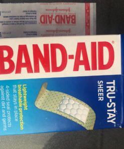Band-Aid Brand Tru-Stay Sheer Strips Adhesive Bandages for First Aid and Wound Care, All One Size, 40 ct 40 Count (Pack of 1) 43 71nybxqUubL 2