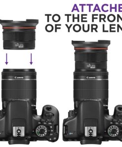 Altura Photo 58MM 0.35x Fisheye Canon Wide Angle Lens (w/Macro Portion) for DSLR Cameras EOS Rebel 70D 77D 80D 90D T8i T7 T7i T6i T6s T6 T5i T5 T4i T3i T100 SL1 SL2 SL3 - Canon Mount 33 71nyxMk9NdL