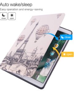 Ipad Air Case/Ipad Air 2 Case/Ipad 9.7 Inch Case 2017 2018,Vimorco Premium PU Leather Folio Smart Cover with Auto Wake Sleep/Stand/Protective for Apple iPad 6th / 5th Gen, Eiffel Tower 19 71nzfwAt5sL