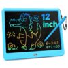 KOKODI 12 Inch LCD Writing Tablet with Anti-Lost Stylus, Erasable Doodle Board Colorful Toddler Drawing Pad, Car Travel School Games Toys for 3 4 5 6 7 8 Kids, Birthday Gift for Girls Boys Adults Blue 25 71nzqKnpMGL