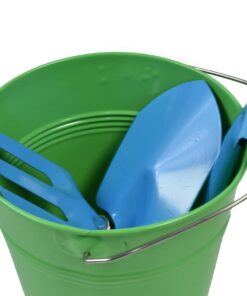 Alternative view of G & F Products 10051 JustForKids Kids Water Pail with Garden Tools Set, Green