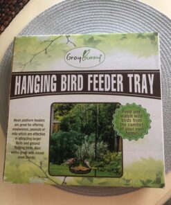 Hanging Bird Feeder Tray with Strong Double-Loop Hanging Chains Steel Hanging Platform Bird Feeder Dish 9.25 Inch (Dia) with 19 Inch Chains, Gifts for Mom, for Women 1 Pack Round 29 71o 5UsOEjL