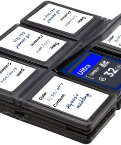 XIT XTMCASE 12 Piece SD/SDHC Memory Card Hard Plastic Case 29 71o A2c6DL