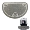 Evelots Cat Litter Mat Litter Trapping Mat-NO Mess-Waterproof-Non Skid-Gray 1 Unit