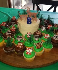 Woodland Animal Friends Cupcake Rings - 24 pcs by Bakery Supplies 29 71o oWpUieL