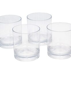 D'Eco Unbreakable Whiskey Glasses (Set of 4, 12oz ea) - Reusable Shatterproof Bourbon, Scotch & Old Fashioned Glasses - Perfect Indoor Outdoor Drinking Cups for Parties - Holiday Christmas Gift Idea 13 71o0GRhv1vL