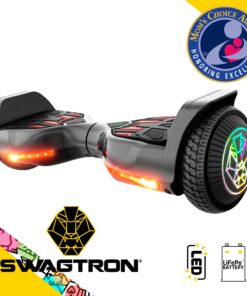 SWAGTRON Swagboard Twist Lithium-Free Hoverboard with Startup Balancing Twist 3 LED Jet Black 7 71o0KGY7cBL