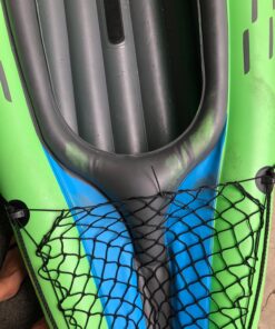 INTEX Challenger Inflatable Kayak Series: Includes Deluxe 86in Aluminum Oar and High-Output Pump – SuperStrong PVC – Adjustable Seat with Backrest – Removable Skeg – Cargo Storage Net green/blue 2-person 43 71o0KWaWNDL