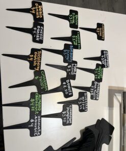 Prudance® 50pcs T Tag Plant Markers - Premium Nursery Garden Labels - Black 29 71o0skNs4hL