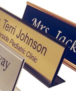 Lasercrafting Personalized Office Name Plate With Optional Wall or Desk Holder - 2x8 - CUSTOMIZE. Choose from a variety of colors and fonts to match your style. Great gift idea. 22 71o1L BlctL