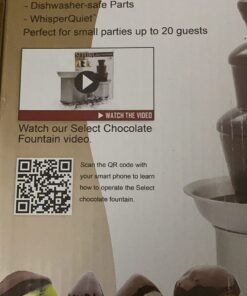 Sephra Select Chocolate Fountain Small 16-Inch Chocolate Fountain Machine for Melting Chocolate, Stainless Steel Heated Basin Chocolate Fountain for Kids and Parties, Whisper Quiet Motor, 4 To 6 LBS Select 16" Home Fountain 21 71o1QlGvlhL