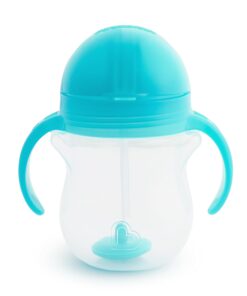Munchkin® Any Angle™ Weighted Straw Trainer Cup with Click Lock™ Lid, 7 Ounce, Blue 1 Count (Pack of 1) 35 71o1uoBWzUL