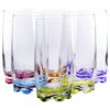 Vibrant Splash Water, Beverage Highball Glasses, 13.25 Ounce - Set of 6 1 37 71o3H0FsZDS