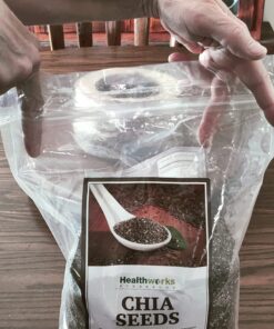 Healthworks Chia Seeds Raw (96 Ounce / 6 Pounds) | Premium & All-Natural | Contains Omega 3, Fiber & Protein | Great with Shakes, Smoothies & Oatmeal | Packaging May Vary 96 Ounce (Pack of 1) 28 71o3sv7cgbL 1