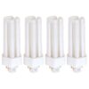 KOR (Pack of 4) 26 Watt Triple Tube - GX24Q-3 (4 Pin) Base -3500K White - CFL Light Bulb - Replaces Sylvania 20881 CF26DT/E/IN/835 - Philips 268243 PL-T 26W/35/4P/ALTO - GE 97616 F26TBX/835/A/ECO 3500k (Neutral White)