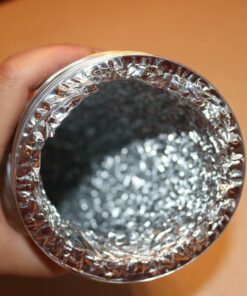 iPower GLDUCT4X8C 4 inch 8 feet Non-Insulated Flex Air Aluminum Foil Ducting Dryer Vent Hose for HVAC Ventilation with 2 Clamps, 4'' X 8', Silver 4'' X 8' 39 71o4RzoUyoL