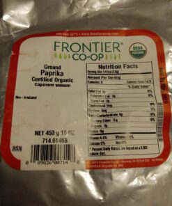 Frontier Co-op Organic Paprika, Ground, 1 Pound Bulk Bag 1 Pound (Pack of 1) 15 71o4Y3j8DfL