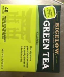 Bigelow Tea Classic Green Tea, Caffeinated, 40 Count (Pack of 6), 240 Total Tea Bags 27 71o4evmrByL