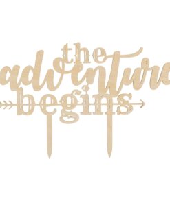 Ella Celebration The Adventure Begins Wooden Wedding Cake Topper, IMPROVED Arrow Rustic Wood Decoration 8 Inch Width (Adventure Begins) 23 71o4hKbLDCL