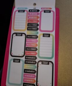 me & my BIG ideas Sticker Value Pack - The Happy Planner Scrapbooking Supplies - Productivity Theme - Multi-Color & Gold Foil - Great for Projects, Scrapbooks & Albums - 30 Sheets, 985 Stickers Total 99 71o4mrIGWRL