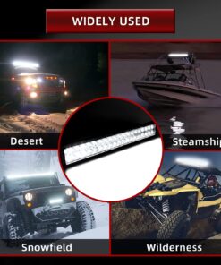 YITAMOTOR LED Light Bar 2pcs 24 inches Light Bar Spot Flood Combo Off Road Driving Lights with 2pcs Wiring Harness Compatible for Jeep, Pickup, ATV, Truck, 4x4, 4WD, Trailer, UTV, Boat, 120W LED Bar 2pcs 24in light bar+wiring harness 10 71o4tR8o4YL