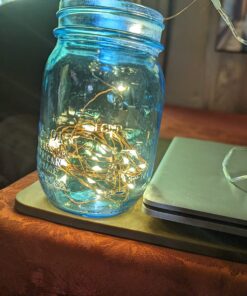 Amazon Basics 9ft 25 LED Fairy Lights, Battery Powered Outdoor String Lights for Bedroom, 2-pack (50 LEDs total), Warm White 25 LEDs, Fairy String - 2 pack 70 71o5CEspYZL