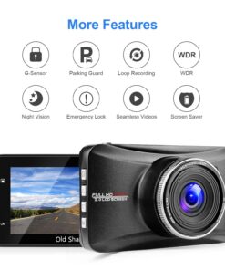 Dash Cam 1080P Full HD 3 Inch Dashboard Camera Car Recorder with 32GB Card 170°Wide Angle Dashcam Driving Loop Recording G-Sensor 52 71o5KAbXHzL