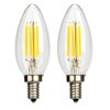 Leadleds Candelabra LED Light Bulbs 40W Equivalent, 4W E12 Mini Base 2700K Warm White 380 Lumens Candle LED Bulb Dimmable for Chandelier Home Kitchen, Pack of 2 2 Pack 3 71o5T5VDn3L