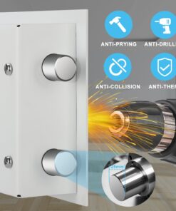 Alternative view of TIGERKING Biometric Fingerprint Home Safe, 1.2 Cubic Feet Digital Security Safe Lock Box, Quick-Access Small Safes for Cash, Jewelry, Handgun, Document, White FED-WHITE