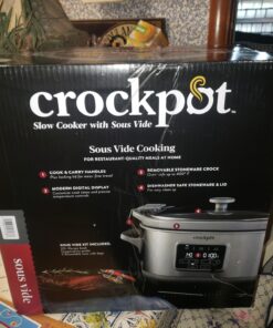 Crockpot™ 7-Quart Cook & Carry™ Slow Cooker with Sous Vide,Programmable, Stainless Steel 37 71o6b5rBr6L