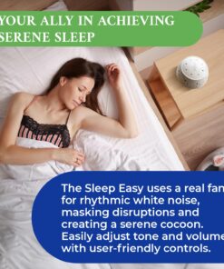 White Noise Sound Machine - Real Fan Sleep Aid, Noise Cancelling for Office Privacy, Home, Baby & Adults - Portable, Travel Friendly Sleep Machine 1 Count (Pack of 1) 21 71o79l 9pBL