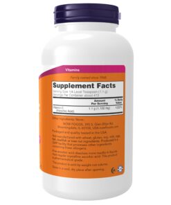 Alternative view of NOW Supplements, Vitamin C Crystals (Ascorbic Acid) Powder , Antioxidant Protection*, 1-Pound 1 Pound (Pack of 1)