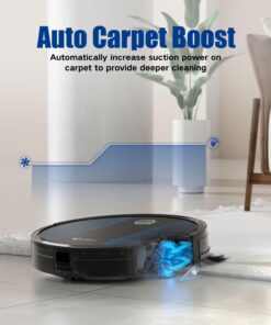 Coredy R550 Ultra Robot Vacuum and Mop Combo, 2200Pa Strong Suction, 2.76 Inch Thin, 120 Mins Runtime, Upgraded Smart Sensor Protection, Super Quite, Self-Charging Robotic Vacuum for Hard Floors, Tile 37 71o8NzCLEFL
