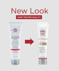 EltaMD UV Physical Tinted Face Sunscreen, SPF 41 Mineral Sunscreen with Zinc Oxide, Water Resistant up to 40 Minutes, Protects Extra Sensitive and Post Procedure Skin, Oil Free, 3.0 oz Tube 20 71o8R 8p1L