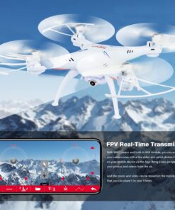 Alternative view of Cheerwing Syma X5SW-V3 WiFi FPV Drone 2.4Ghz 4CH 6-Axis Gyro RC Quadcopter Drone with Camera, White