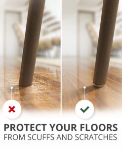 Felt Furniture Pads X-PROTECTOR 133 PCS Premium Furniture Pads - Felt Pads Furniture Feet Best Wood Floor Protectors - Protect Your Hardwood & Laminate Flooring! Brown and Beige 133 PCS Brown & Beige 28 71o8THTOAGL