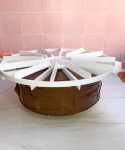Alternative view of Ateco 1328 Cake Portion Marker, 14 or 16 Slices, Works for Cakes Up To 16-Inches Diameter, White 14 - 16 Portions
